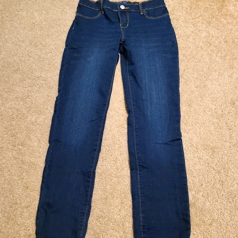 𝅺OLD Navy Girl's Rockstar Blue Jeggings, size 12